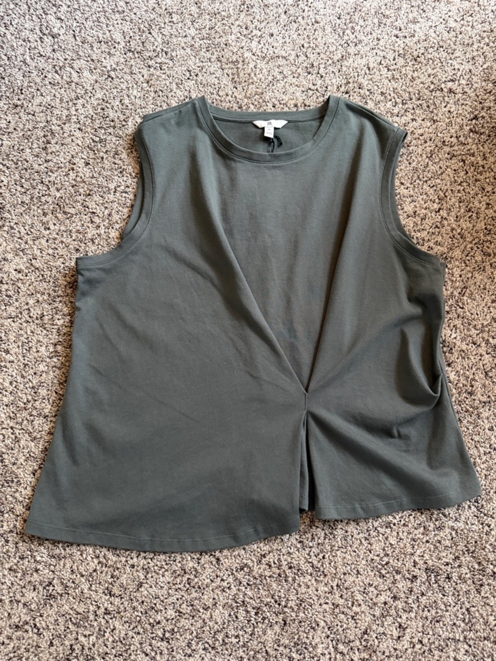 Banana Republic Cotton Draped Tank. - Picture 2 of 7
